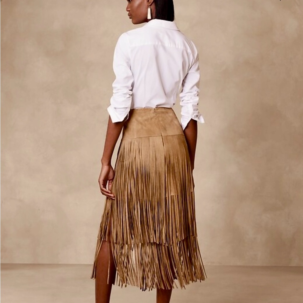 Banana Republic Women's Sevilla Suede Skirt 10